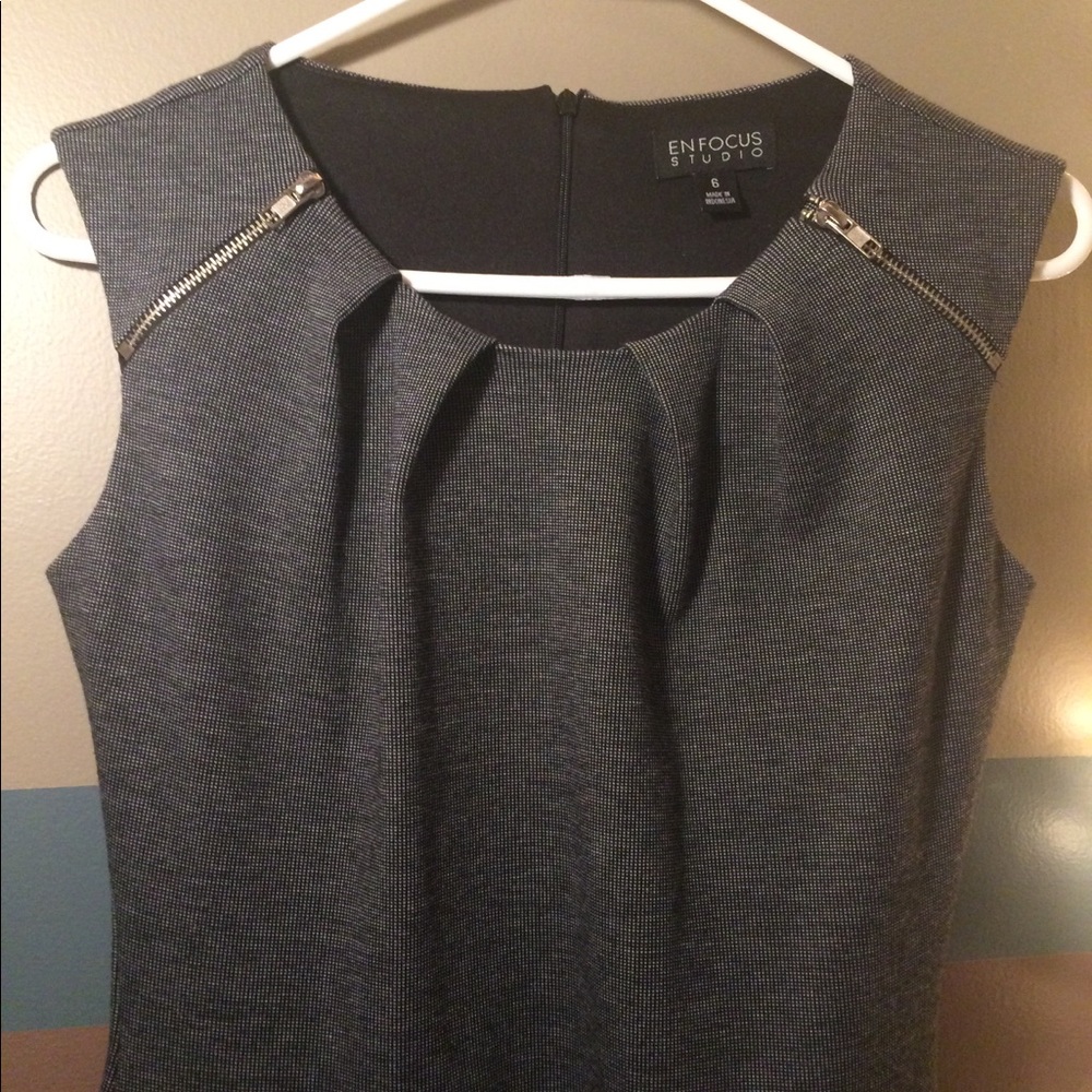 Enfocus Studio Gray Dress Size 6